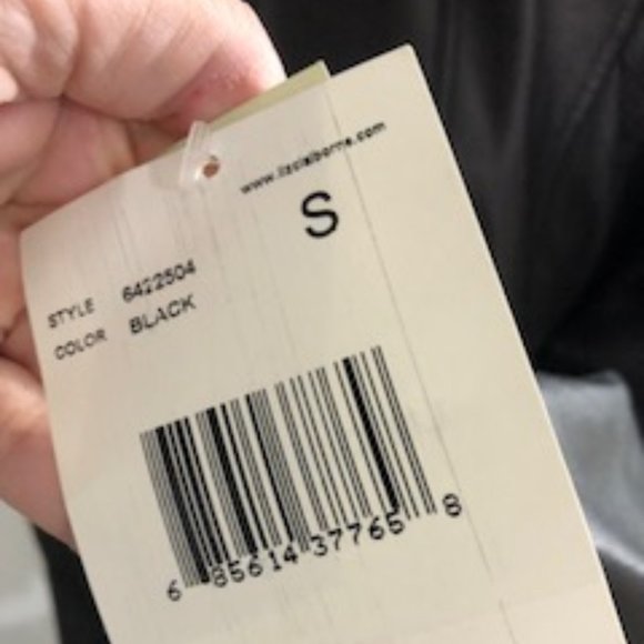 BLACK LEATHER JACKET NWT by Liz Claiborne - Picture 3 of 8